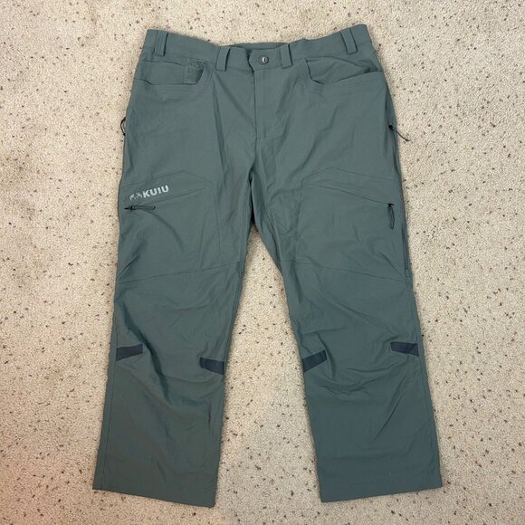 KUIU Kutana Pants Gray Stretch Woven Hunting Size 42 Men's - Picture 1 of 9